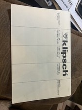Klipsch Instruction Manual 