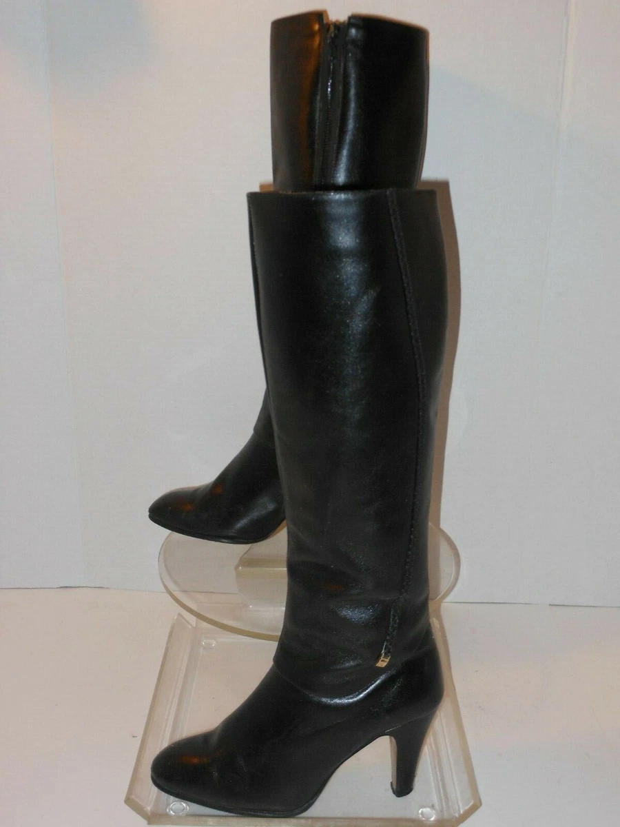 Best black deals knee high boots
