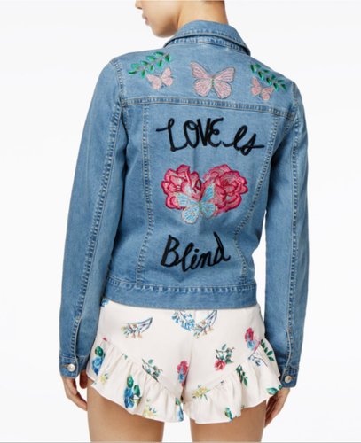 endless rose Cotton Embroidered Denim 