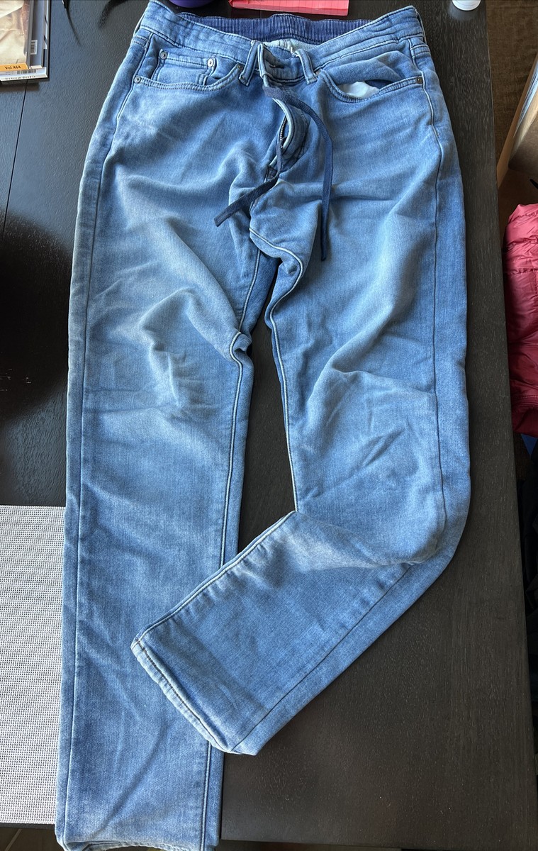 Uniqlo men's washed jean jogger 30x33