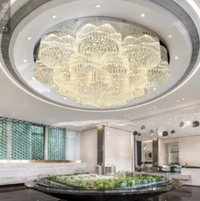 Modern Crystal Hotel Banquet LED Chandelier Ceiling Light LED Lamp Lighting