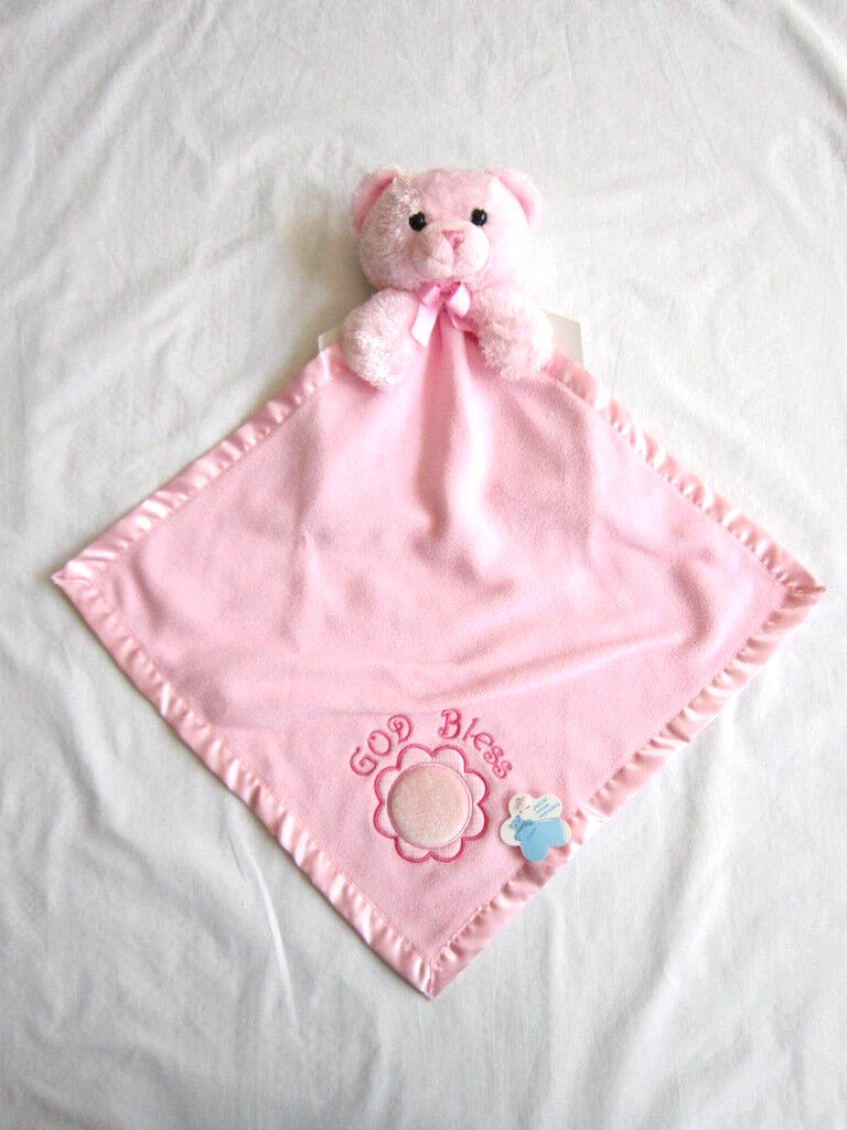 Baby blanket with teddy bear head sales