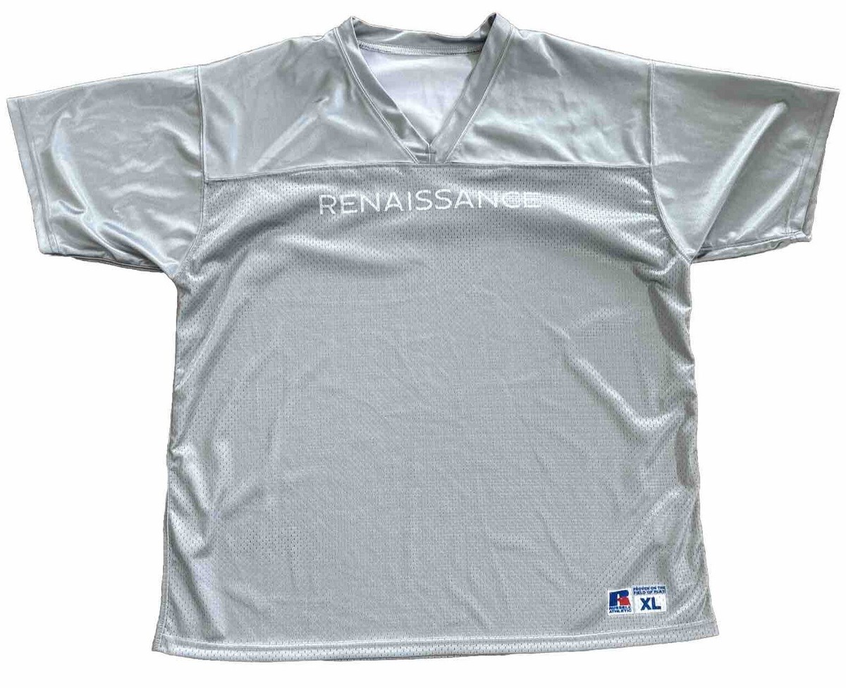 Beyonce Renaissance World Tour Adult Silver Football Jersey Top