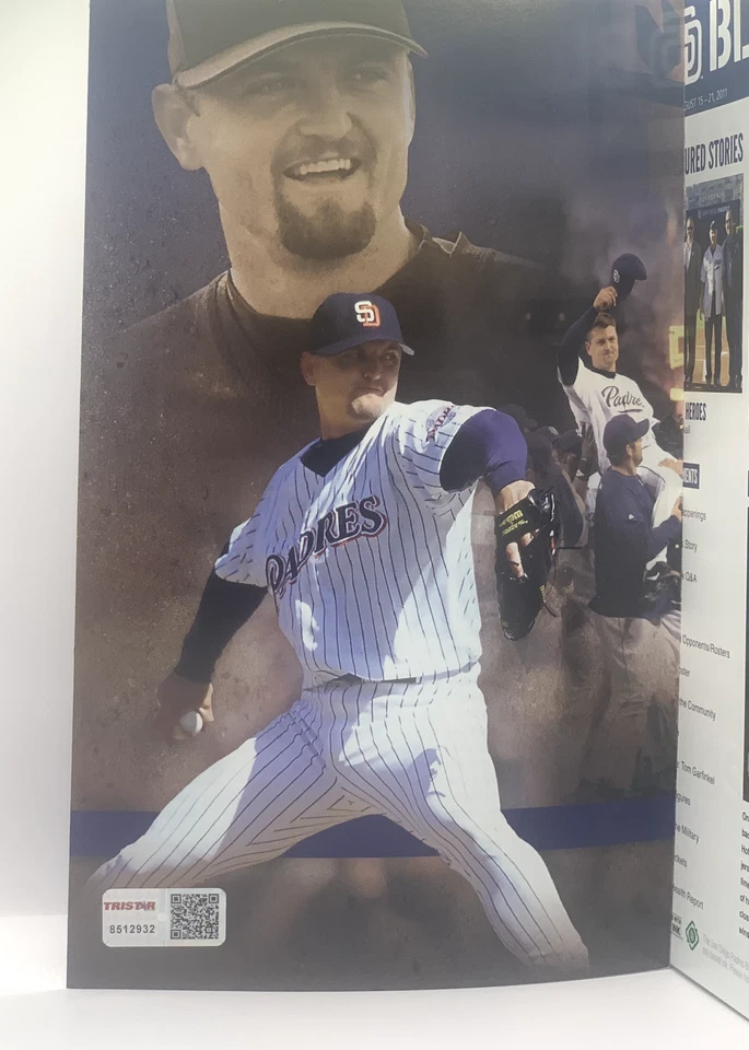 TREVOR HOFFMAN Autographed Retirement Ceremony Program San Diego Padres Tristar - Image 2 of 4