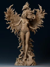 Phoenix Girl Resin Figure Model Kit 1/24 Scale 75mm Unpainted Unassembled