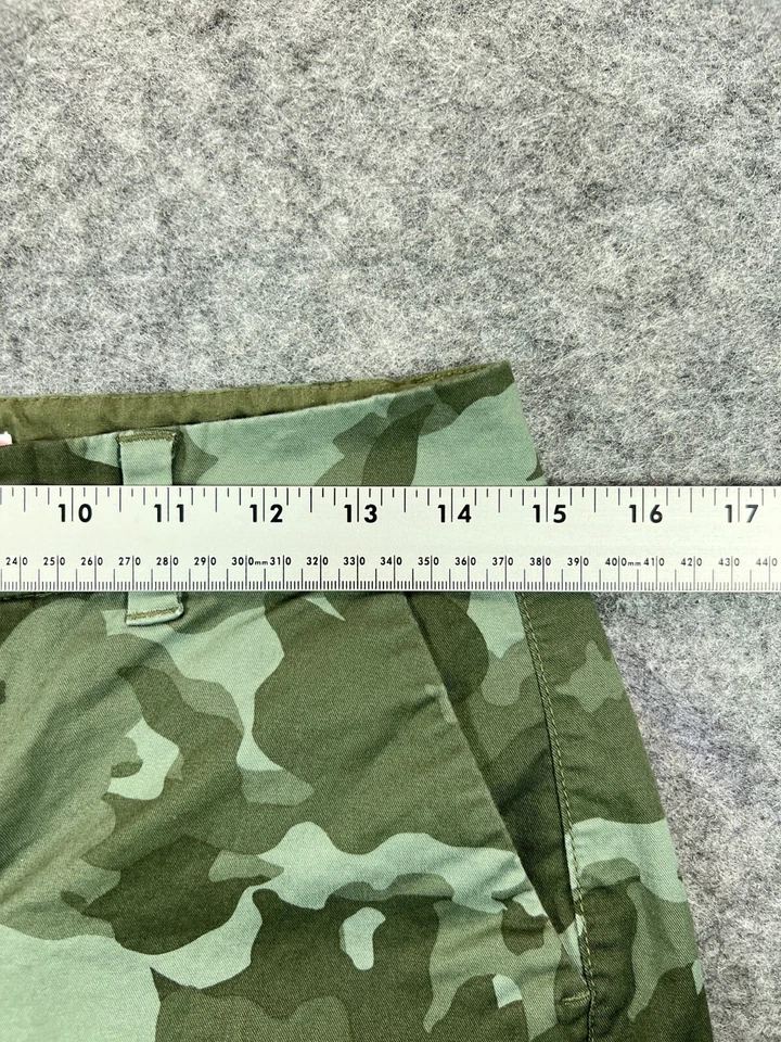 Pantalones Cortos Mujer 0 Antiguo Azul Marino Verde Floral Camuflaje Chino tiro medio Informal Damas Foto 2 de 4