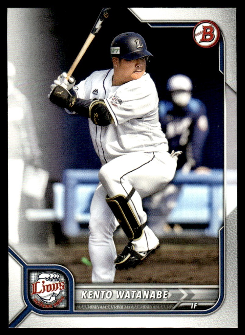 2022 Bowman NPB Nippon Professional Baseball #80 Kento Watanabe | eBay