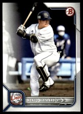 2022 Bowman NPB Nippon Professional Baseball #80 Kento Watanabe