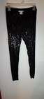 Charlotte Russe Sequin Black Party Leggings Size M — photo 2