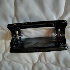 Hole punch black metal office business equipment tool small 1980s Vintage
