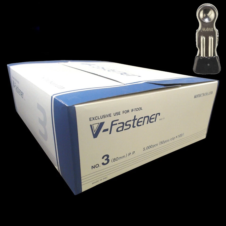 MARKENLOS ESV08= V-Fastener Sicherheitsfäden L:80mm PP 5.000 Stück für V-TOOL Heftpistole