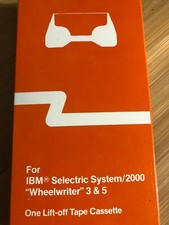NEW IBM Selectric System 2000 Wheelwriter 3  5 LIFT OFF TAPE CASSETTE