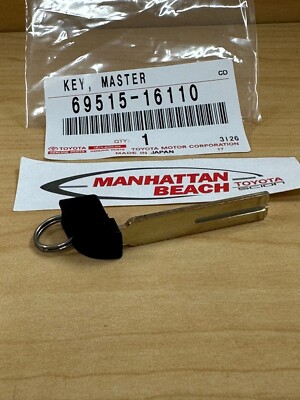 GENUINE TOYOTA OEM NEW UNCUT KEY BLANK 69515-16110 | eBay