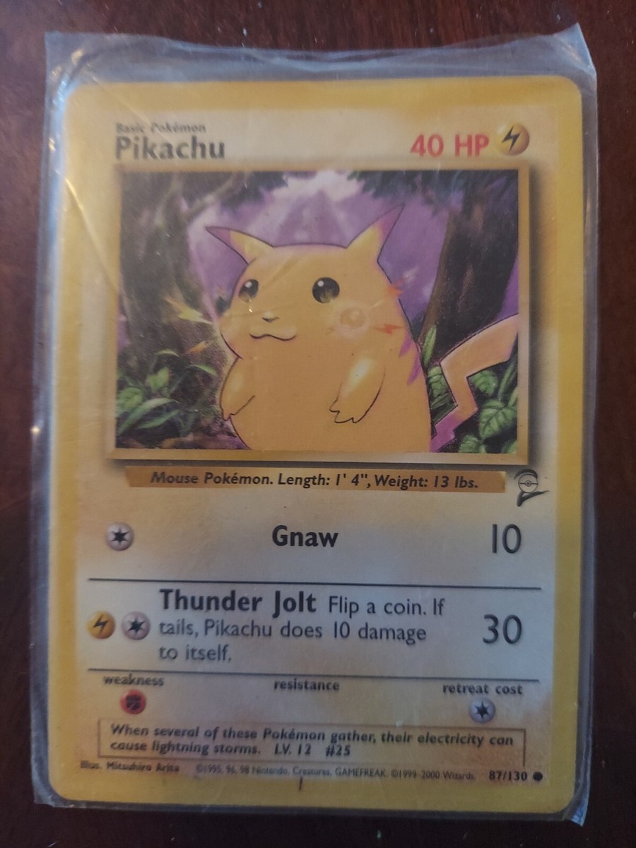 pikachu pokemon card 87/130 #87 EXTENDED ART  Raycardza Pokmon Hit Points60 HP Form 1995 Pikachu 87/130 Pokmon card