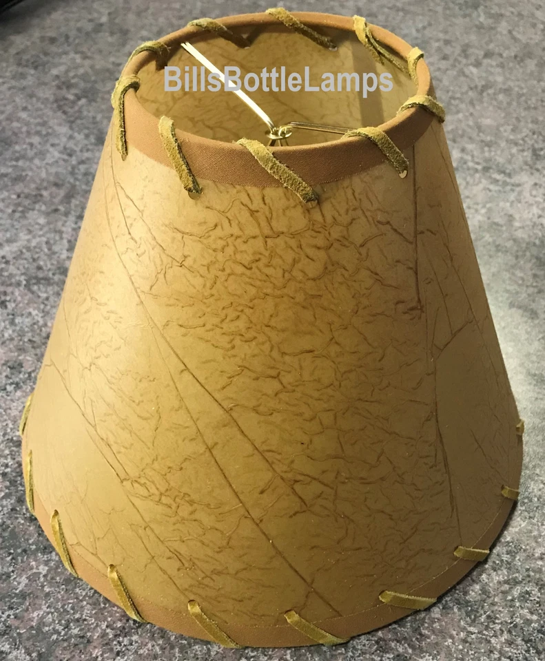 Lámpara de mesa con clip estilo bombilla cono 9" rústica de casa de campo CRAQUELADO Foto 2 de 4