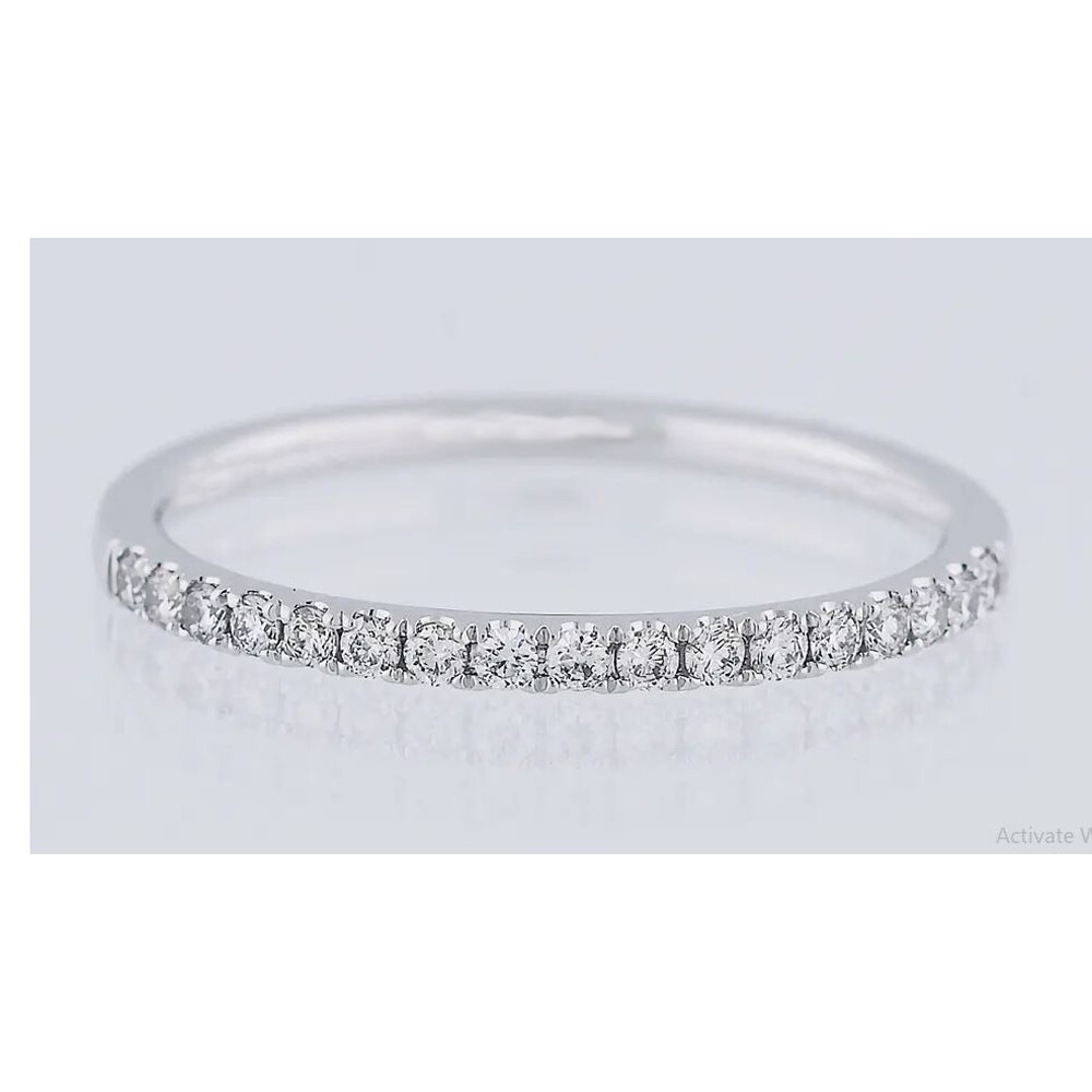 Bague De Fiançailles Diamant Simulé 4 Carats Plaqué Or Blanc - Taille 7, Neuve
