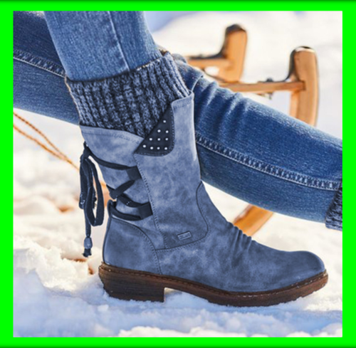 Botines De Mujer Zapatos de Plataforma Botas Invierno Calzado para Nieve y  Agua | eBay