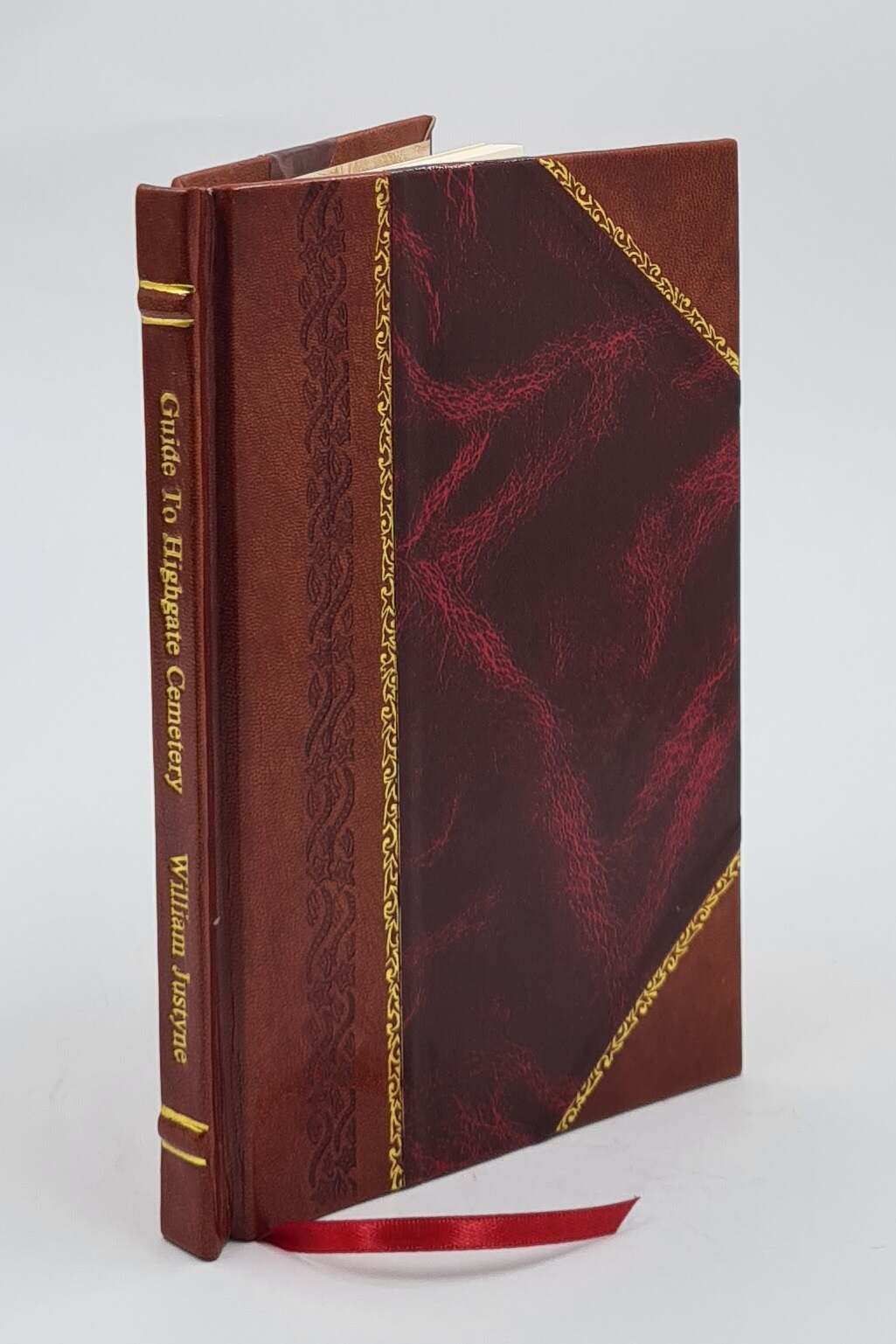 Highgate Cemetery Guide 1865 Leather Bound Edition by William Justyne