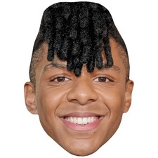 Zende Murdock Smile Celebrity Mask, Flat Card Face, Fancy Dress Mask