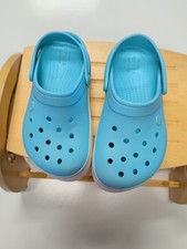 Crocs Turquois Classic Back Strap Platform Unisex Size J/M3 W/5