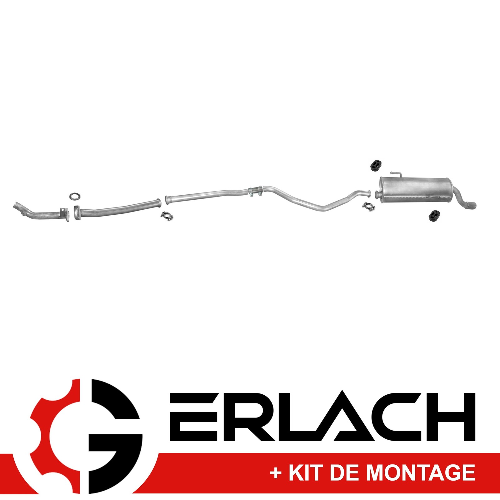 Silencieux haute durabilité pour Peugeot 206 1.4 finition acier traité 3846