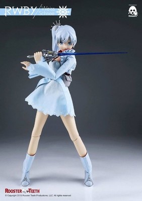 Threezero 1/6 Scale RWBY Weiss Schnee Figur Puppe mit Kunstbox inkl US Duty