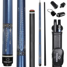 Fiber Glass Pool Cue Stick 58" Billiard Cue Sticks 19oz Pool Sticks with Cue