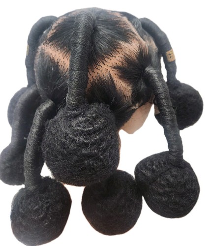 Synthetic Bantu Full Lace Braided Bun Wig African Braid Hair - Picture 5 of 7