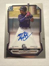 Roldy Brito 2026 Bowman Chrome 1st Prospects Base Auto Sp #CPA-RB Rockies Invest