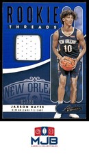 2019-20 Absolute Memorabilia Jaxson Hayes Rookie Threads Level 2 #/25 #RT-JXH
