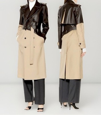 NEW‼️BOTTEGA VENETA⚡️Pre-Spring 2020 Leather & wool trench coat