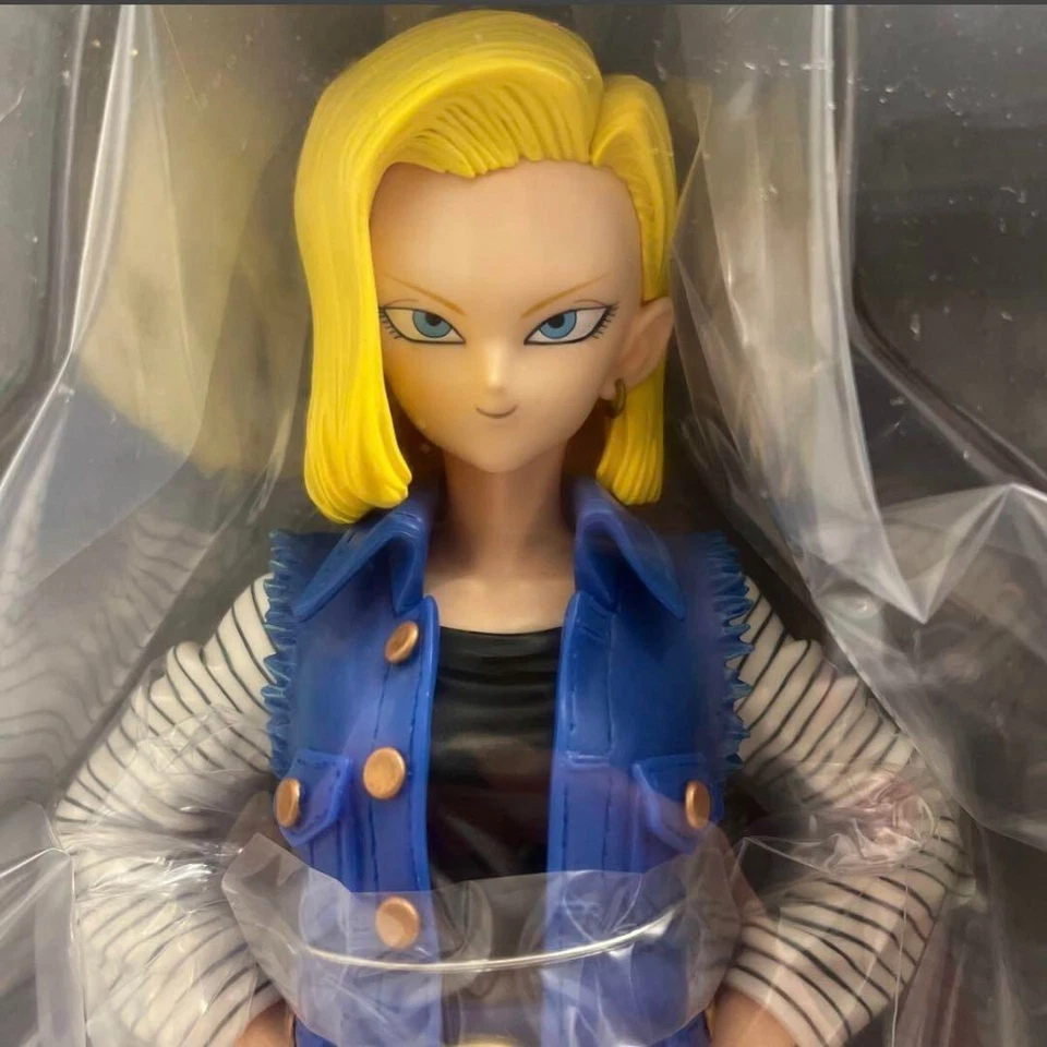 Boneco de vinil macio Android 18 Dragon Ball Z Gigantic Series da Plex Japan - Imagem 2 de 4