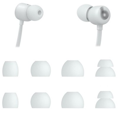 ALXCD Ear Tips Compatible with Beats Flex Earbuds, S/M/L/D 4 Sizes 4 GRAY