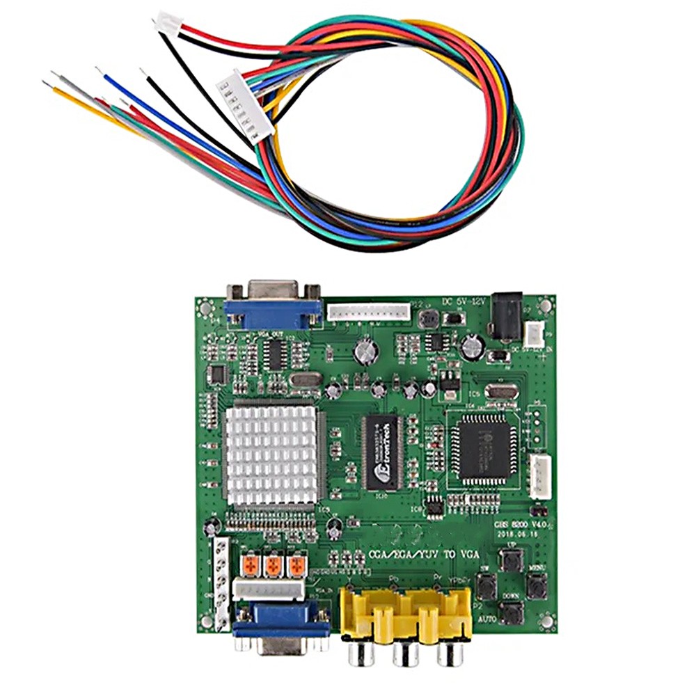 Video Converter Board Output Game Convert For CGA EGA RGB to VGA 1 VGA GBS8200