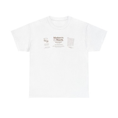 Whiskey Label Personalized for ''Your Name Here'' Unisex Heavy Cotton Tee