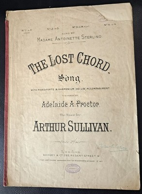 Viktorianische Noten Arthur Sullivan Der verlorene Akkord Antoinette Sterling