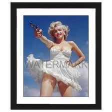 MARILYN MONROE ORIGINAL ARTWORK - Actress/Model/Singer - Metallic 16"x20" Photo