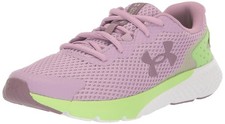 Under Armour Girl's Charged Rogue 3 Running Shoes, Purple, 4.5 Medium Youth US
