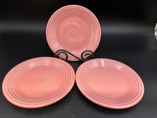 Fiesta "ROSE PINK" Homer Laughlin  ~ Set of 3 ~ Salad Plates ~ 7 1/4"