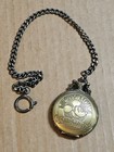 VINTAGE 1990'S DISNEY MICKEY MOUSE COLLECTION "THURSDAY CIRCUS DAY" POCKET WATCH — photo 1