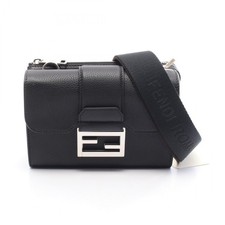 Borsa a tracolla FENDI doppia baguette 7VA649APDRF0GXN pelle nera NUOVA