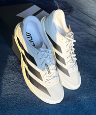 NIB adidas Adizero EVO SL Men  s 12.5 White Black Running Shoes JH6206