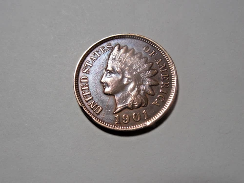 1901 Indian Head Penny in about XF condition. Great coin. But you decide!!!!!
