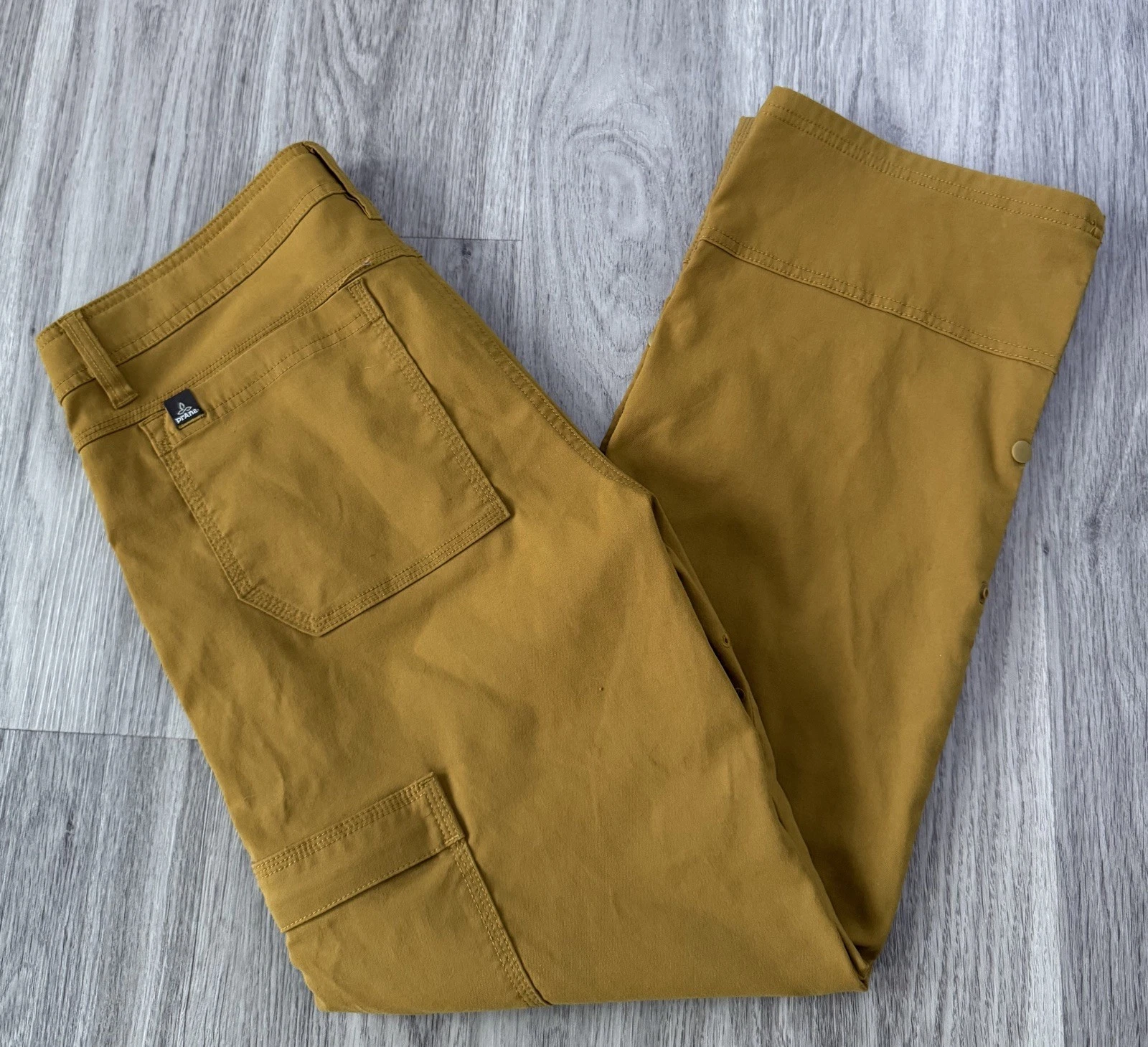 Prana Stretch Zion Pants Cinch Waist Sienna Brown 31 x 29 Hiking Outdoors