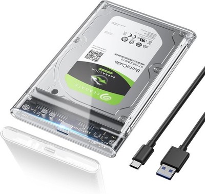 POSUGEAR Festplattengehäuse 2,5 Zoll, 6Gbps USB C 3.1 Gen 2 Externes Festplatten
