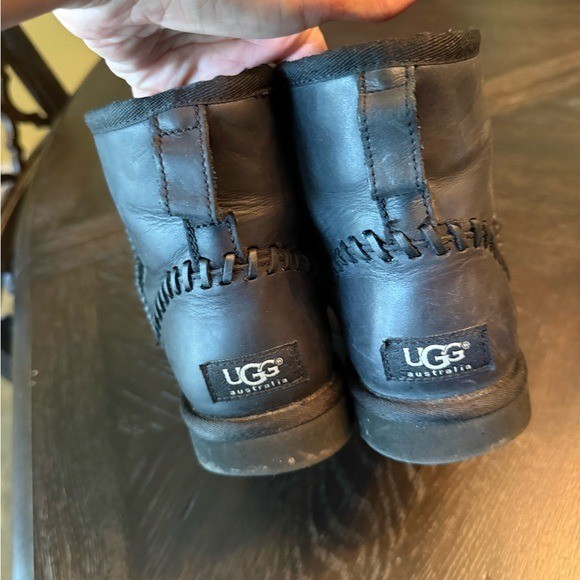 UGG womens Classic Mini Deco Boots black size 8 | eBay