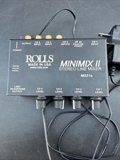 Rolls MX51s MINIMIX II Stereo Line Mixer with original Power Supply