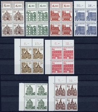Bund Nr. 454-461 postfrisch Viererblocks meist Ober- oder Eckrand 526