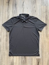 Oakley Men's Divisional Ultraviolet Ii Polo Grey Black Large