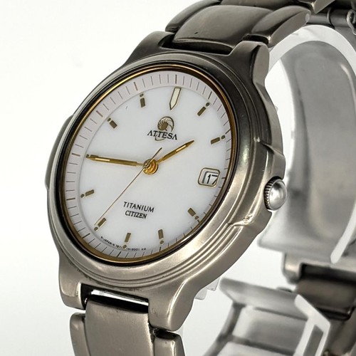 CITIZEN ATTESA Men's Solar-Powered Watch, High-Quality Titanium